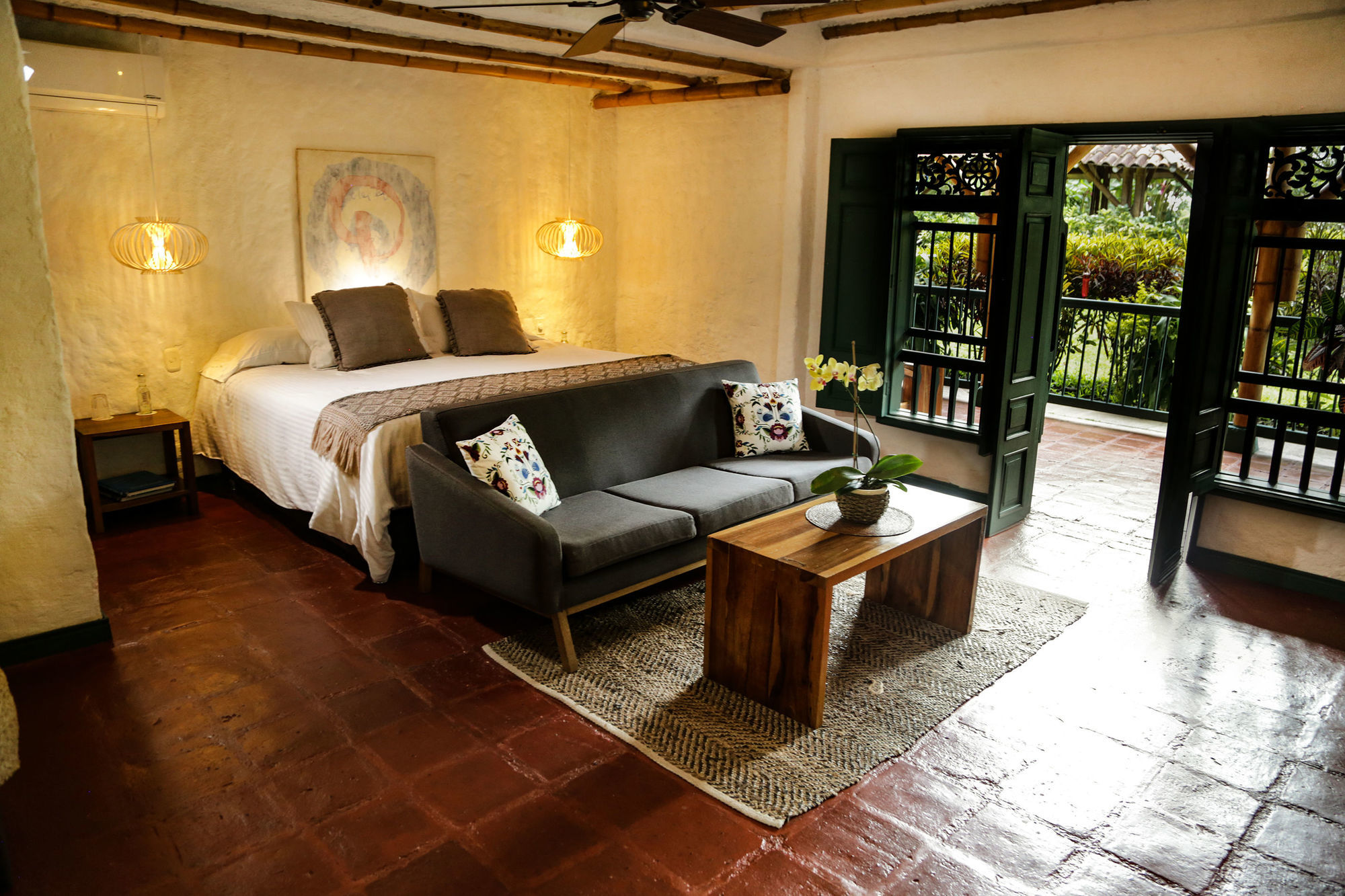 Hacienda Bambusa El Caimo Zimmer foto